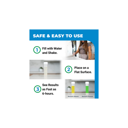 100% Made in the USA | Safe Home® Bacteria in Water Test Kit